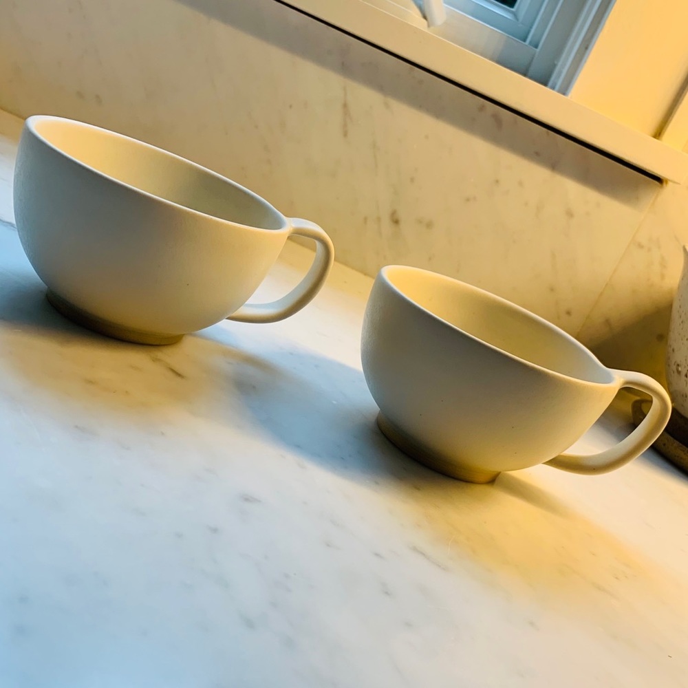 TWO Handmade Tea Mugs